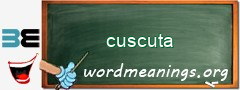 WordMeaning blackboard for cuscuta